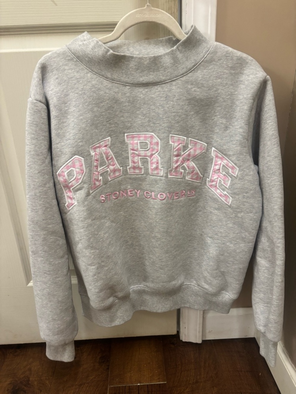Parke X Stoney Clover Gingham Pink Mockneck *I accept offers*